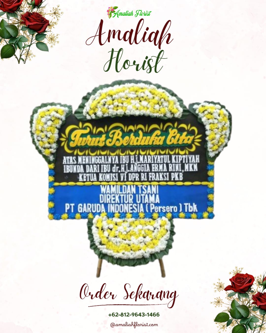 Papan Bunga Duka Sukalarang